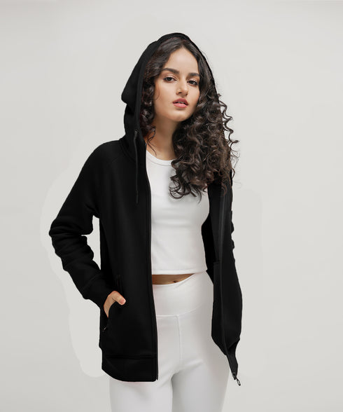 Women's Basic Zipper Hoodie